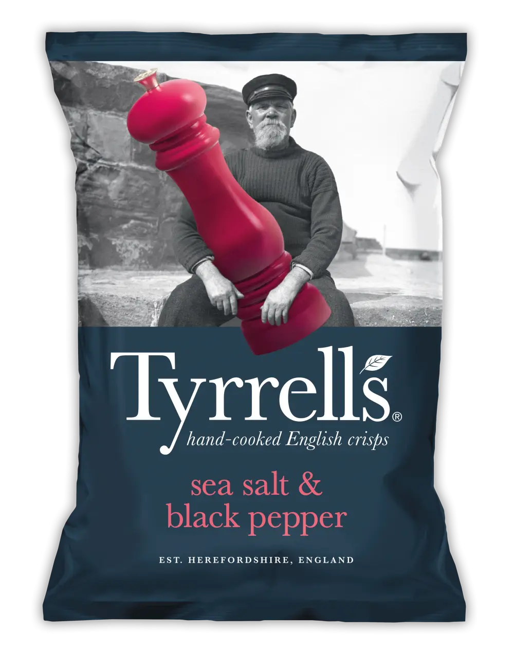 Tyrrell's Sea Salt & Black Pepper Hand-Cooked English Crisps