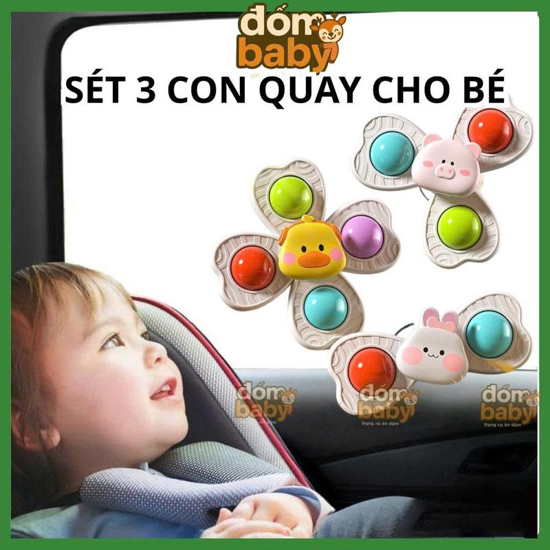 Con Quay Spinner Đồ Chơi Chong Chóng Quay Dính Tường Cho Bé Vui Chơi Giải Trí ABS Cao Cấp Màu Vàng Xanh Hồng An Toàn Không Mùi - Kem