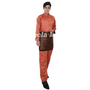 set teluk belanga pria/setelan melayu pria/stelan baju kurung pria Dewasa Celana Pengantin