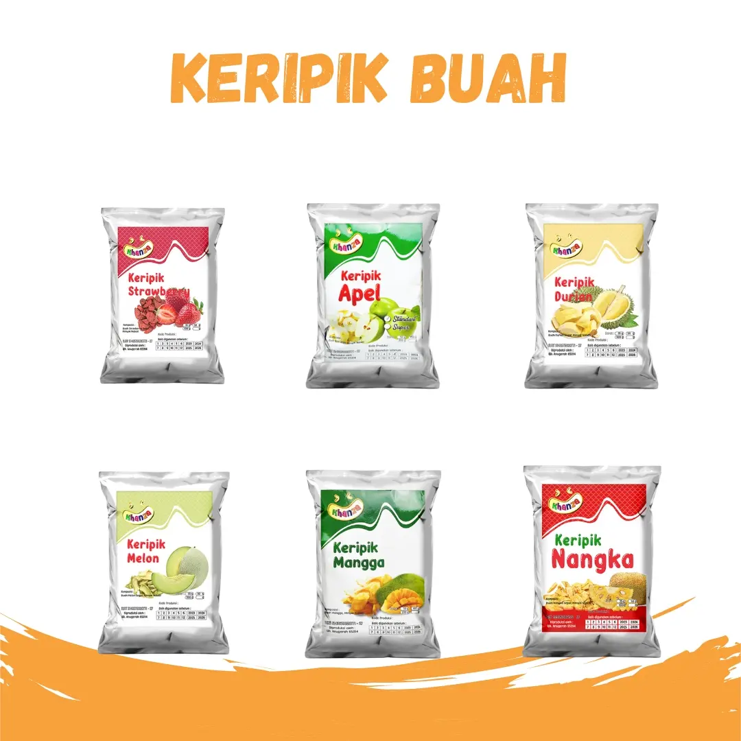 Kripik Buah Mix Fruit Rambutan Nangka Apel Mangga DLL Khas Kota Wisata Batu Keripik