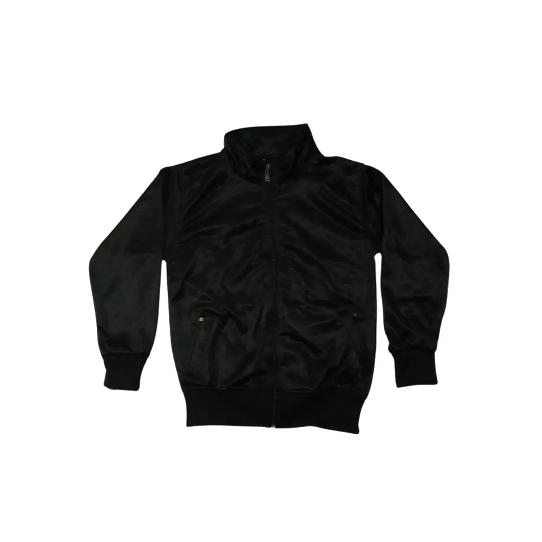 JAKET TRACTOP ANAK PRIA WANITA WARNA HITAM CASUAL 4-15 TAHUN Fashion size. m. untuk usia 3_5 thn 3-4 tahun