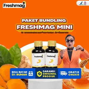 Freshmag Herbal Lambung Madu Hutan Sirup & Ekstrak Kunyit Botol Mini 130ml | Asam Lambung | Maag | BPOM & Halal 100%