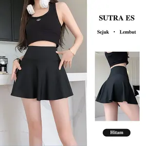 Rok Korean Style Mini Skrit Olahraga Wanita Zumba Aerobik Gym Renang Tenis Voli Senam Dancer Bersepeda Sport Nyaman Tebal