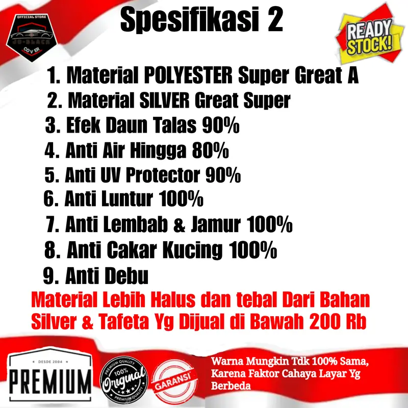 Cover Mobil Raize, Cover Mobil Raize, Waterproof,Polyster Super Great A, Anti Luntur,PREMIUM 2