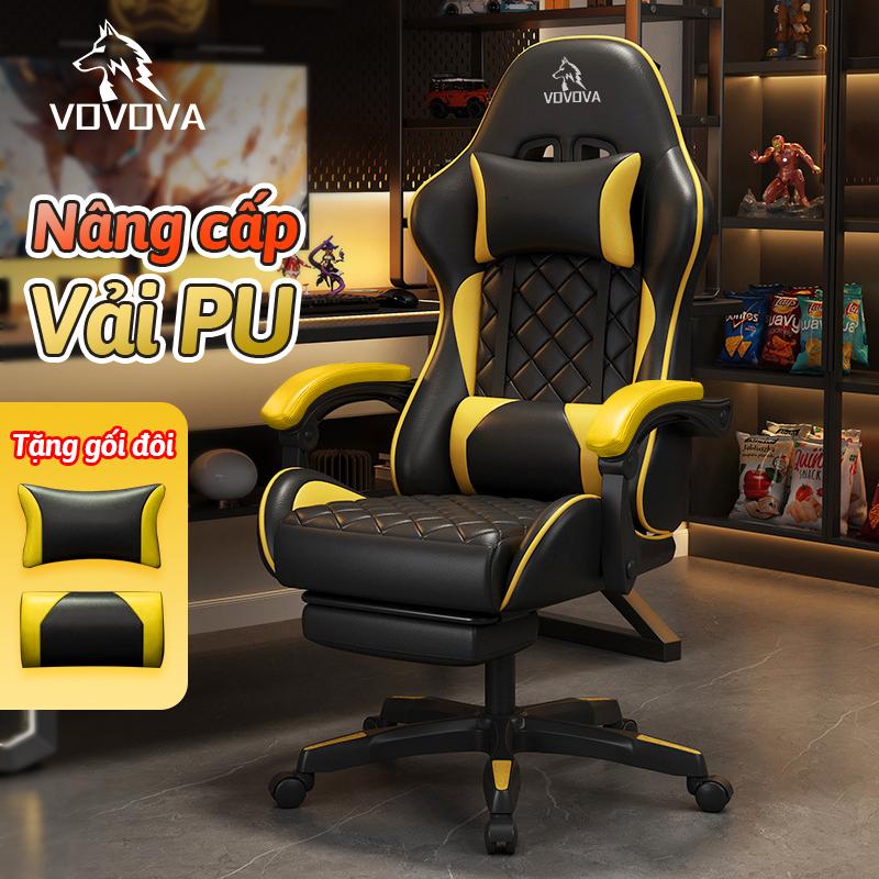 VOVOVA Ghế Gaming thiết kế ghế công thái học chuẩn tư thế 2 gối hỗ trợ bảo vệ cột sống ghế xoay văn phòng