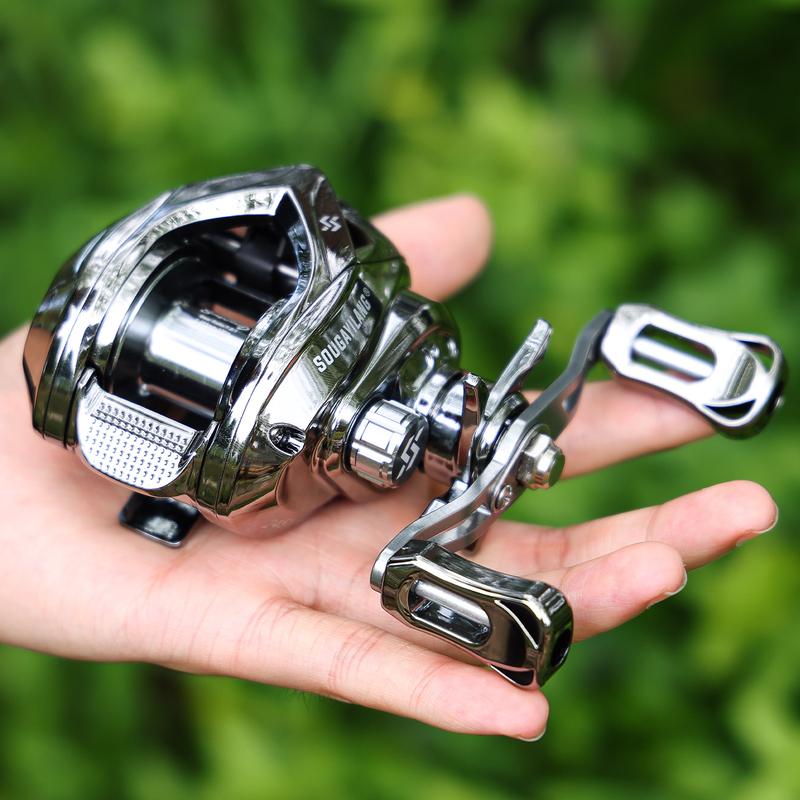 Sougayilang produk baru BC Baitcasting Reel rem magnetik 7.2:1 High Speed reel pancing For Wild Fishing Max Drag 10kg Metal spool Sougayilang produk baru BC Baitcasting Reel rem magnetik 7.2:1 High Speed reel pancing For Wild Fishing Max Drag 10kg Metal spool