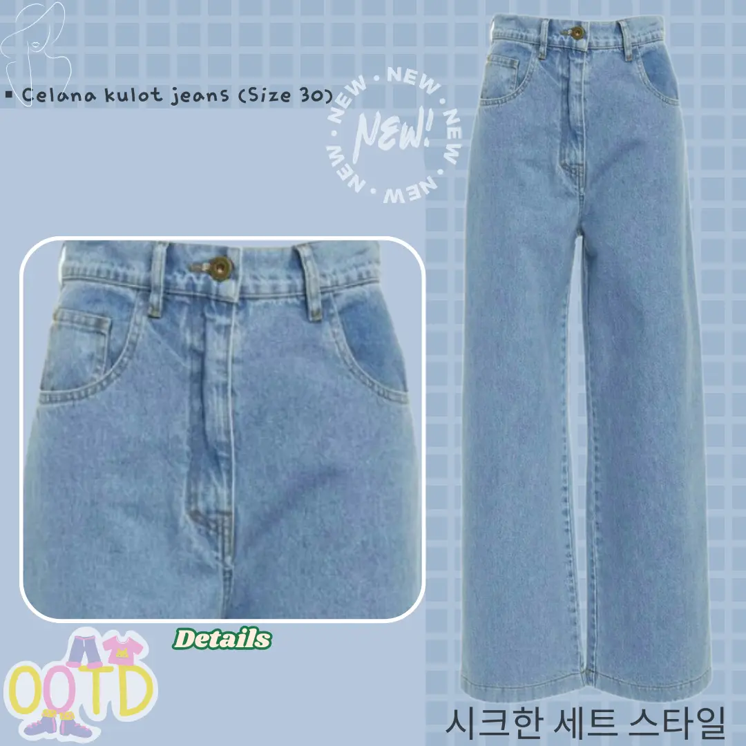 Celana Kulot Jeans