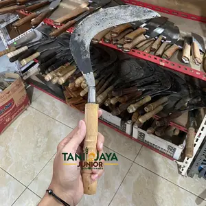 Sabit Arit Pengaritan Sabit Rumput Bahan Baja gagang Kayu Pilihan Peralatan Berkebun 20