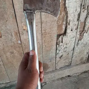 Kapak Gagang Panjang 60cm Baja Per Fuso 8mm Super Kuat - Kampak Gagang Besi Super Tajam Potong Pohon Belah Kayu Cacah Daging Dan Tulang