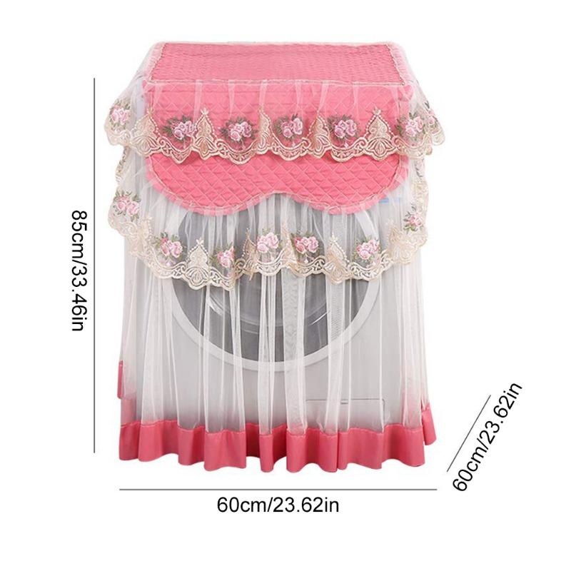 Product Introduction of Tấm Che Bụi Máy Giặt, Chất Liệu Ren, Chống Thấm Nước, Thích Hợp Cho Máy Giặt Trống 8kg / 10kg, Hoàn Toàn Tự Động, Tấm Che Bụi Thông Dụng 14