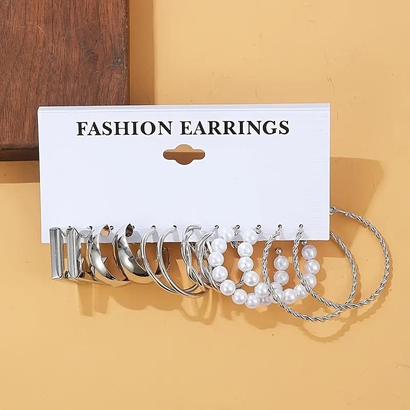 Set Anting Geometris Logam Tren Terbaru Anting Lingkar Logam Fashion Unik dengan Mutiara Tidak Beraturan Anting Klip Mutiara Vintage Desain Minimalis: Ringan, Tahan Lama, Warna Tahan Lama & Tidak Berkarat Aksesori Pakaian Hadiah Perayaan Set Anting Geometris Logam Tren Terbaru Anting Lingkar Logam Fashion Unik dengan Mutiara Tidak Beraturan Anting Klip Mutiara Vintage Desain Minimalis: Ringan, Tahan Lama, Warna Tahan Lama & Tidak Berkarat Aksesori Pakaian Hadiah Perayaan