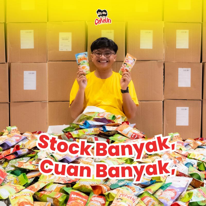 CEKELIN Cemilan Paket Pemula 40pcs Makaroni Mie Lidi Pilus Kerupuk Seblak Basreng Keripik Tempe  Snacks Cemilan Murah Gratis Ongkir 3