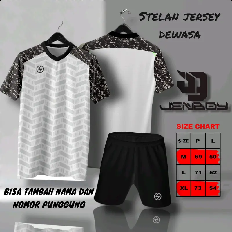 stelan jersey printing jersey futsal voli badminton ukuran dewasa bisa custom sablon Sport 4
