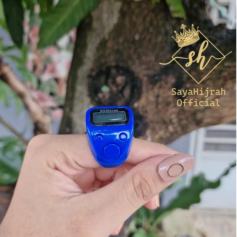 Cincin Tasbih Zikir LED Mini Adjustable Ring Muslim 6