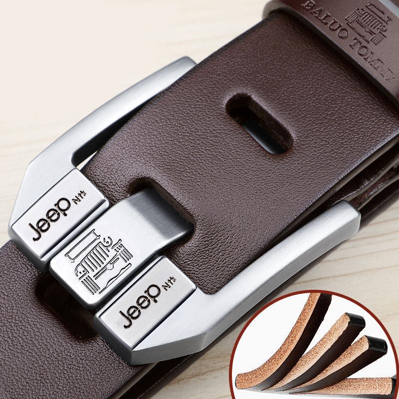 Thắt Lưng Da, Da Nam, Khóa Kim, Làm Bằng Da Bò Nguyên Chất, Thích Hợp Cho Nam Giới Trẻ Trung Và Trung Niên, Phong Cách Thường Ngày Và Hợp Xu hướng, Thắt Lưng Nam