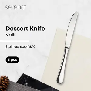 Pisau Makan Stainless Steel Serena Valli - Dessert Knife 3 pcs