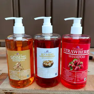 Shampoo Kemiri Bakar Larassanti Menyuburkan Menebalkan Rambut Perawatan Rambut Rontok Rambut Rusak Rambut Ketombe 500ML BPOM Penebal Penghitam Pemanjang sampo gingseng