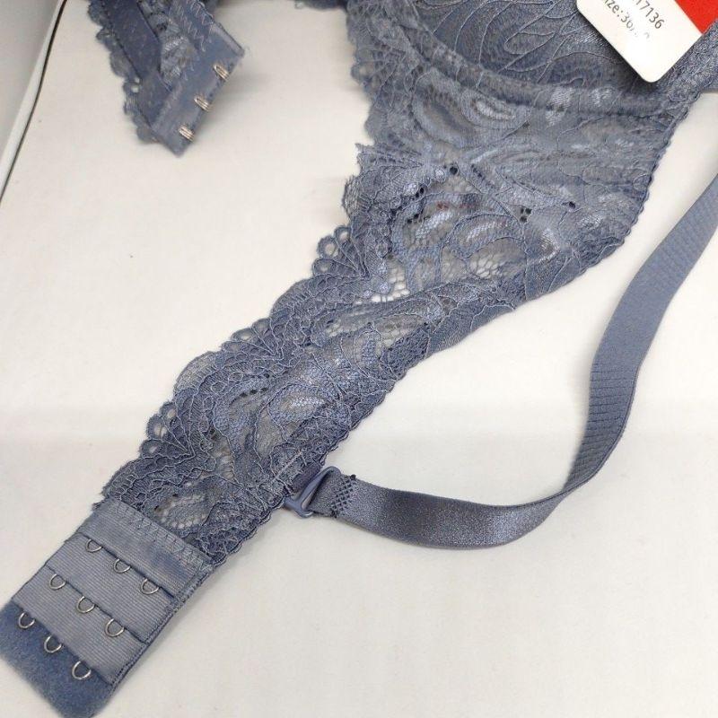 Sorex Bra Set (BH+CD) brukat 17136 cup 3/4 setara B,  busa tebal , kawat kait 3 (34-38)