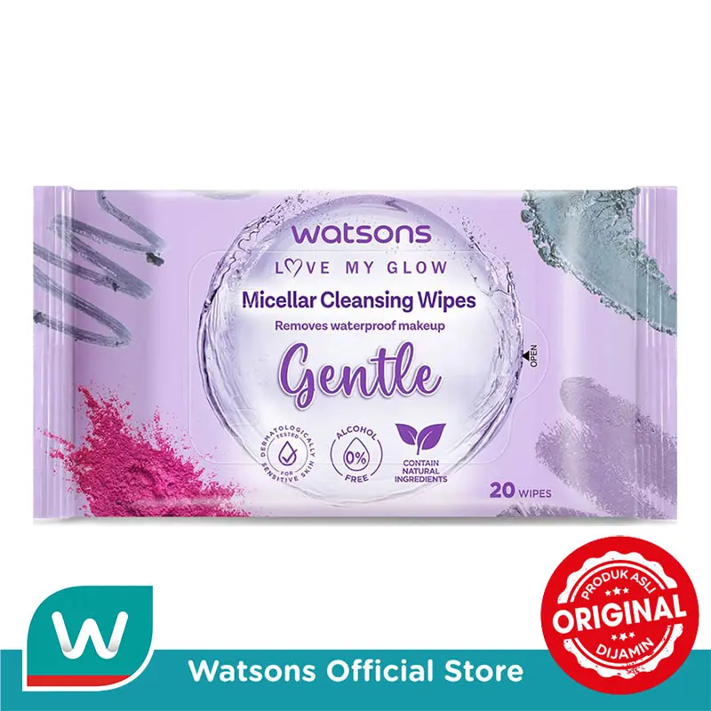 Watsons Micellar Cleansing Wipes Gentle 20'S 0