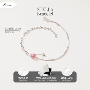 Vòng Tay Bạc Nữ STELLA - Bạc 925 - Vòng Tay Đá Phong Thuỷ Mix Charm Bạc - Lắc Bạc Nữ Đá Năng Lượng Chính Hãng SINCERA