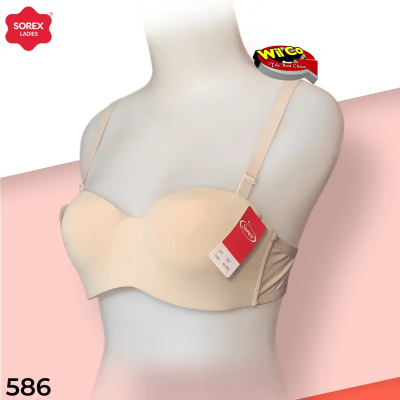 K586 Sorex Bra Wanita Seamless Ada Kawat Cup A Size  34 - 40 Dua Pengait Busa Tipis Bh Dewasa 2