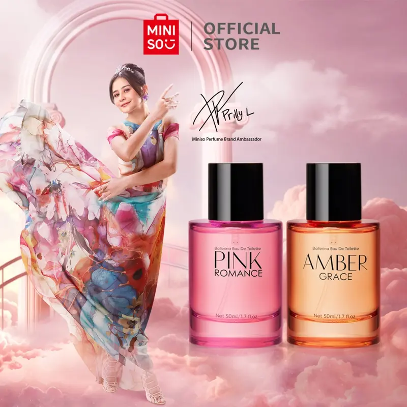 Miniso Parfum Wanita Perfume Ballerina Cewek Tahan lama 50ml EDT Women's  Perfum Original Bunga Pink romance