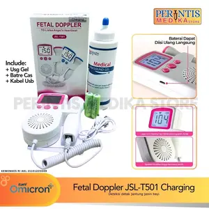 Taff Omicron Fetal Doppler JSL-T501 Alat Deteksi Detak Jantung Bayi l Alat Dopler Mandiri
