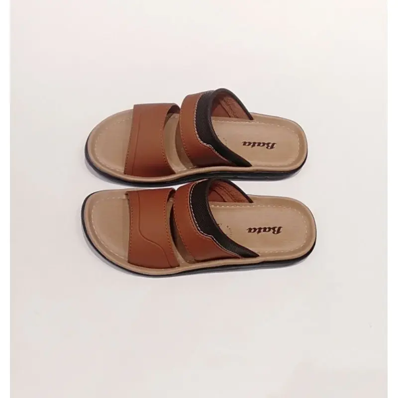 Sandal Pria Bata Original Model Selop warna coklat dan Biru bahan sintetis SANDAL BATA SALVADOR 4
