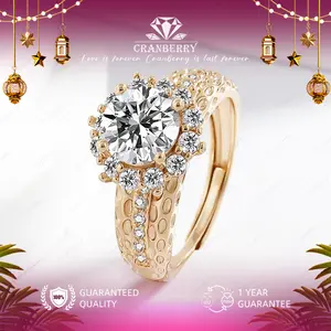 OS1-R46-CG Cincin Wanita Cranberry Premium Anti Luntur Berubah Warna Garansi 1 Tahun Fahshion Accessories Size Adjustable Kualitas Grade VVS1 Aksesoris Gelang Nikah Elegan COD