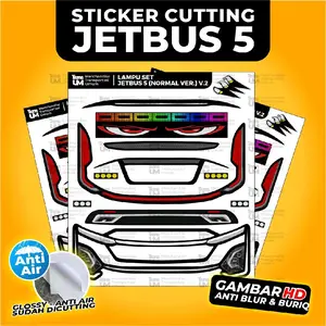 Sticker Cutting Lampu Bus Miniatur RKC Jetbus 5 Polos