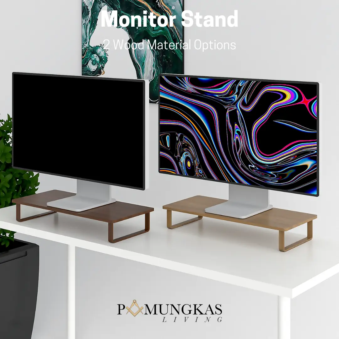 Pamungkas Living Monitor Stand Dudukan Monitor Meja Kerja Minimalis