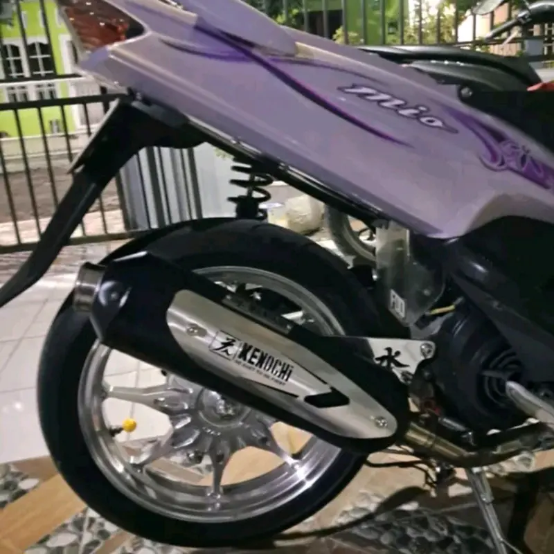 KNALPOT STANDAR RACING KENOCHI TYPE NEW K SERIES BLACK MIO BEAT SCOOPY GENIO MIO-J MIO-M3 XEON-RC VARIO SPIN 2