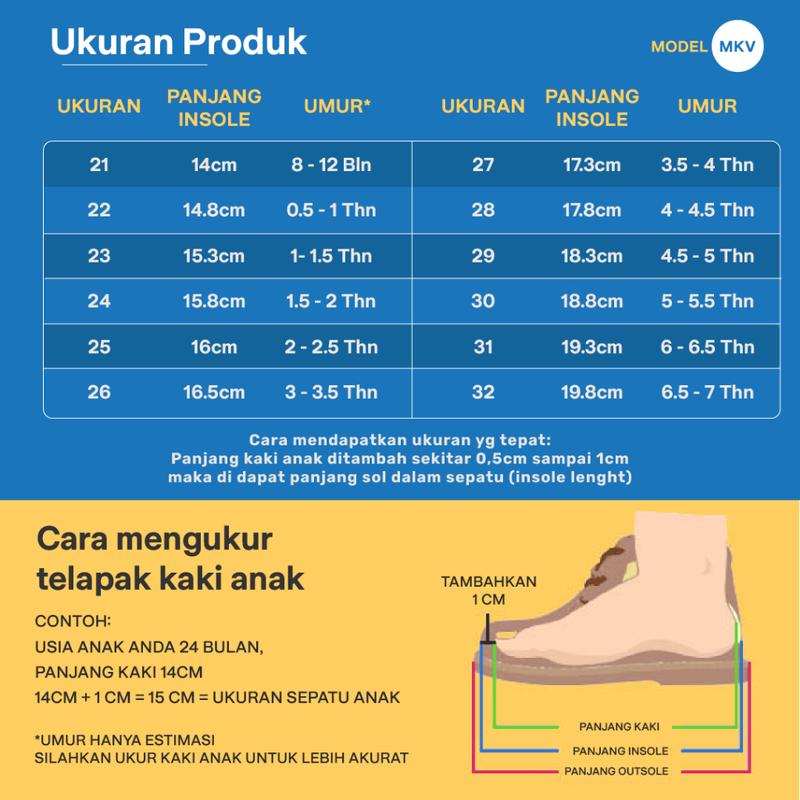Product Introduction of GGS - Sepatu Sneaker Casual Anak Laki Perempuan Modern Kurumi Melody Unisex Usia 1 - 7 Tahun Type MKV 0