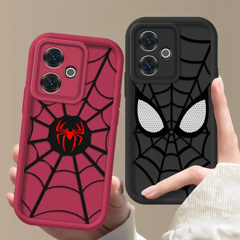 Ốp Lưng Xiaomi Redmi 13 Và 13C, Chất Liệu TPU Mềm, Ốp Mềm, Thiết Kế Mắt Thiên Thần Nhám, Ốp Vỏ Bảo Vệ Người Nhện Chống Sốc, Mẫu Mới