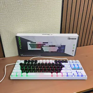 Keyboard NYK Nemesis FURION K‑04 — Keyboard Gaming Membrane TKL Stylish & Responsif