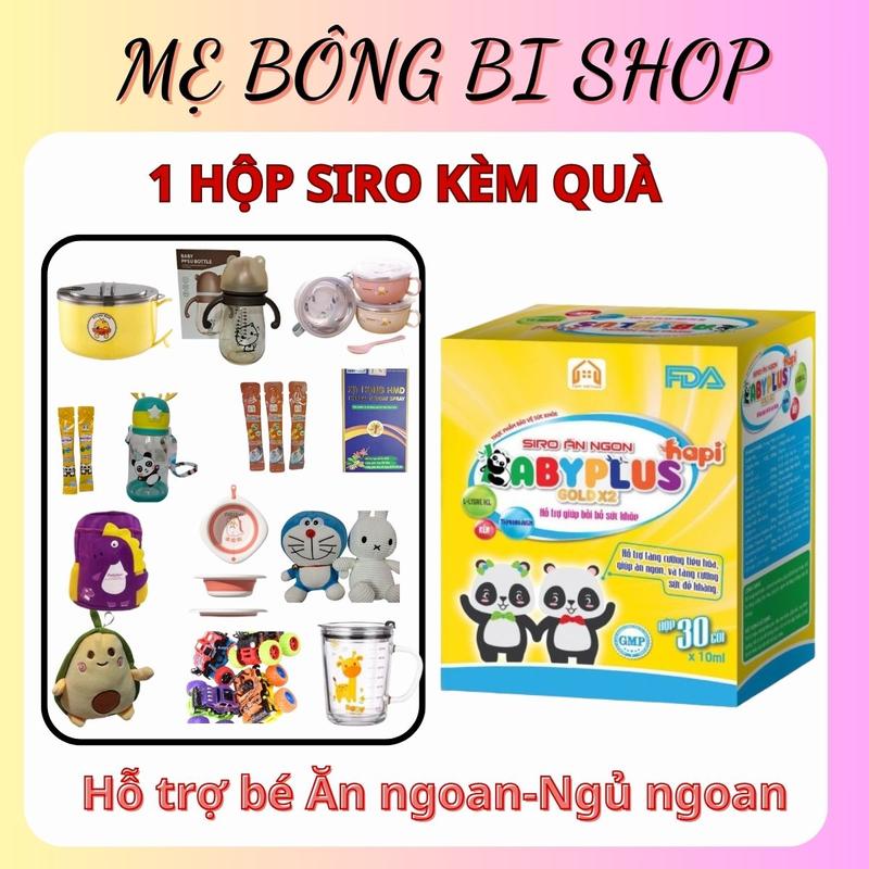 [MUA 1 TẶNG 1] Siro Babyplus Hộp 30 Gói Hapi Vietnam Vitamin - Hỗ Trợ Bé Ăn Ngon, Ngủ Ngon, Tiêu Hoá Tốt Cho Bé Men Vi Sinh