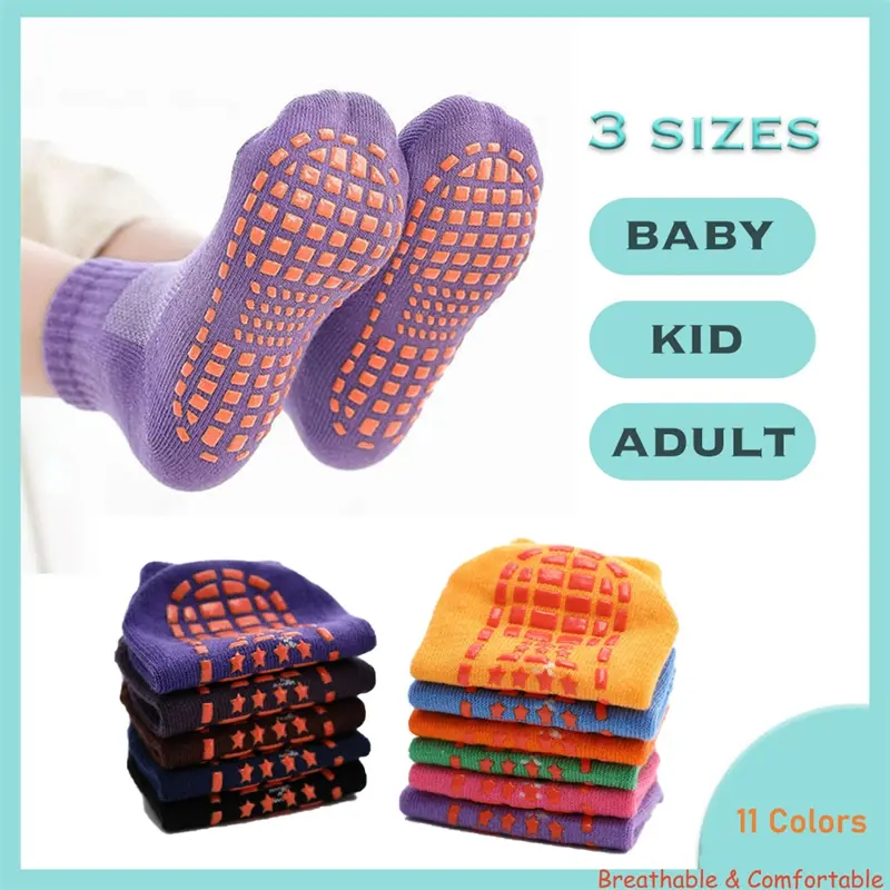 Anti Slip Baby Socks/Kids Girl/Boy Children/Women/Men Ankle Sock/Breathable Sports Non-Slip Yoga socks