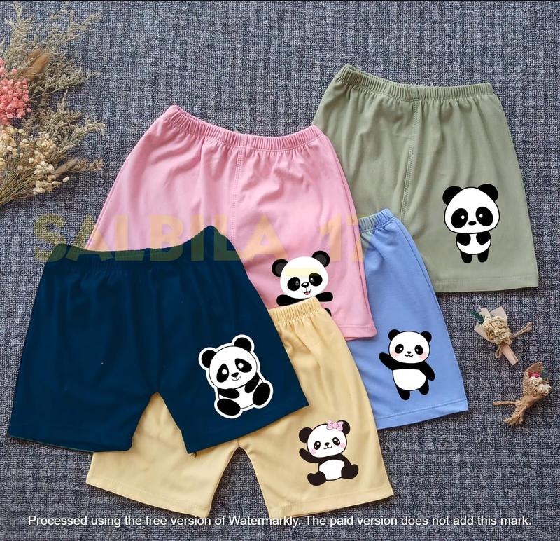 Paket 5 Pcs Celana Pendek Sablon Karakter Anak Perempuan Usia 1-13 Tahun Pakaian Bawahan Anak Perempuan 3