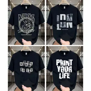 Kaos Distro Pria Wanita Logo Simple Efek Glitter T-shirt Big Size Kaos Oblong Lengan Pendek Cotton Combed 24S Nyaman Premium Black Reguler Fit High Hitam