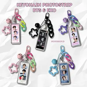 KEYCHAIN PHOTOSTRIP BTS EXO -  GANTUNGAN KUNCI TAEHYUNG SEHUN