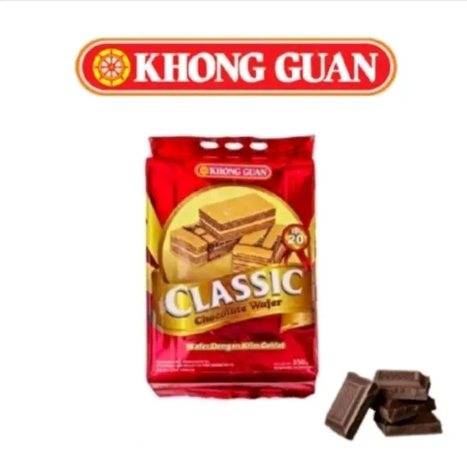 Khong Guan Classic Chocolate Wafer 360gram isi 20 pcs Snack Biskuit 2