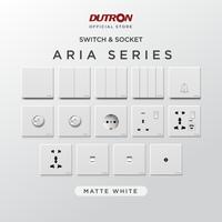 Gambar DUTRON ARIA Series White Saklar / Cetekan Rumah / Saklar Hotel / Stop Kontak / Colokan Listrik / Stop Kontak Universal - 1 Gang 1 Arah dari Dutron Kota Administrasi Jakarta Utara 1 Tokopedia