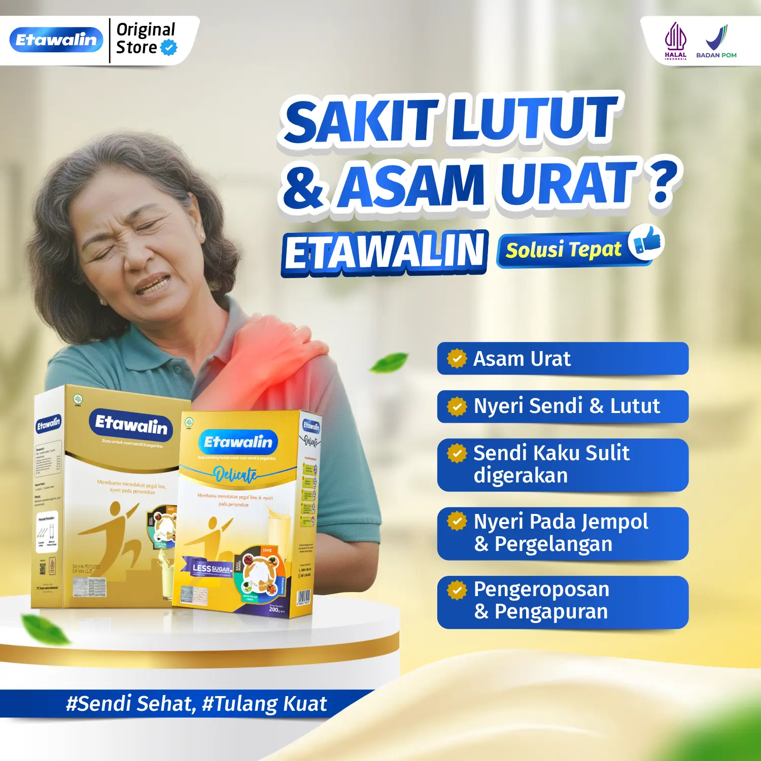 [PROMO SPESIAL] SUSU ETAWALIN _ Original Store Asli _ Bantu Masalah Nyeri Sendi, Lutut, Tulang & Asam Urat _ Susu Sehat Keluarga  |  Minuman Susu Bubuk Kambing Etawa Dairy Milk | Etawalin Promo Gratis Ongkir Diskon Voucher