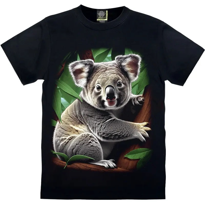 Kaos cetak bahan katun dengan motif anak singa, lengan pendek, leher bulat, unisex, gaya modis dan serbaguna kaos singa  original 5