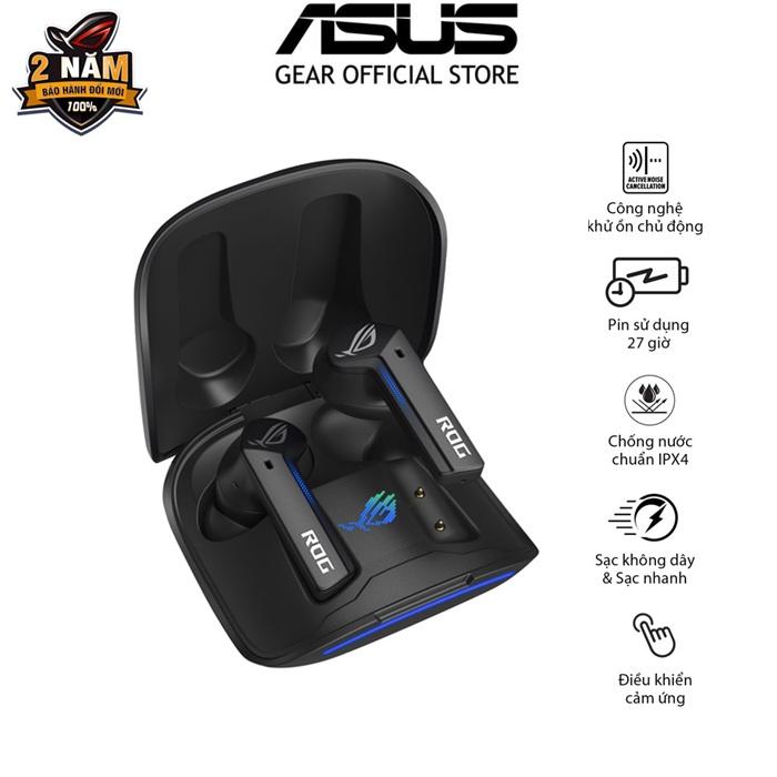  Tai nghe gaming không dây độ trễ thấp ASUS ROG CETRA TRUE Wireless chống nước IPX4 công nghệ chống ồn ANC 