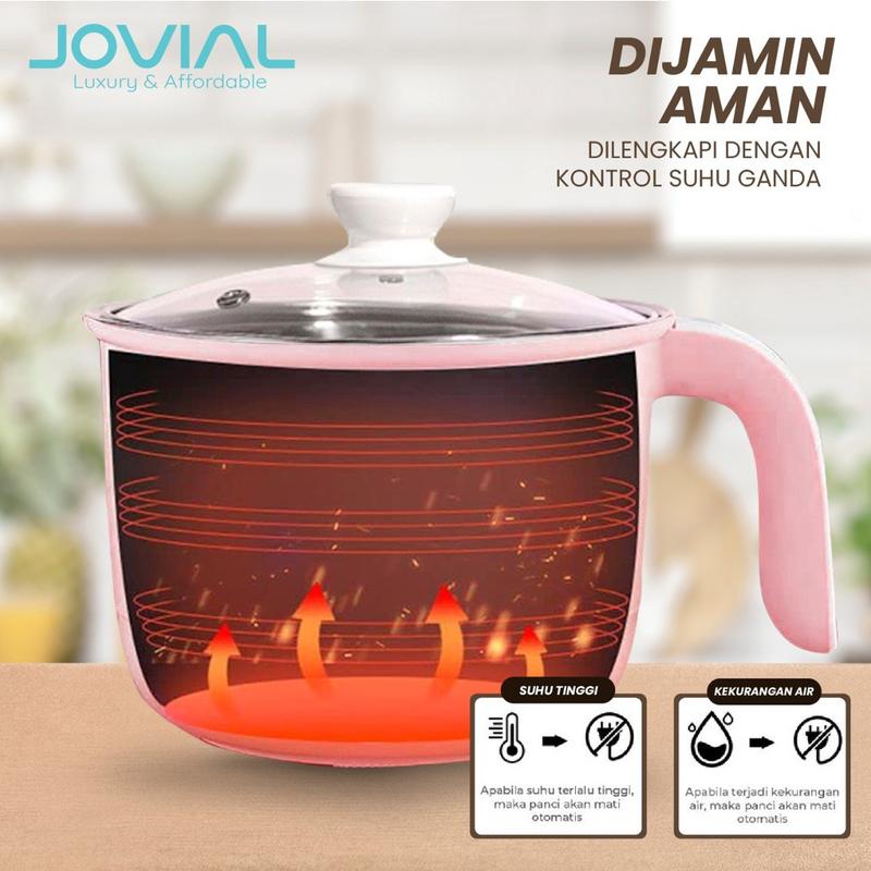 Product Introduction of Jovial Bundling Panci Listrik SNI + Portable Electric Cooker Frying Pan 27