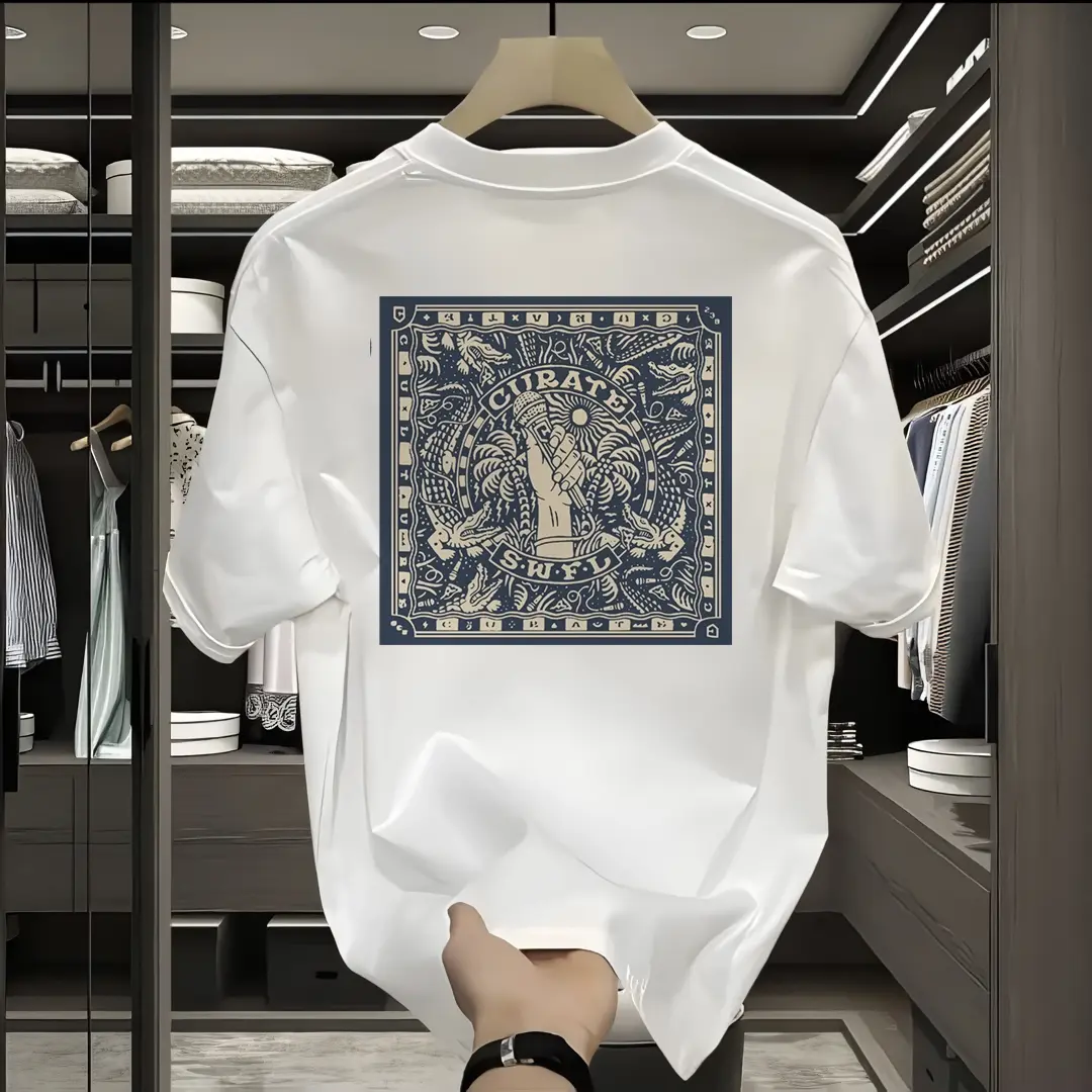 ZHRA T-shirt Kaos Pria wanita Motif Corak Keren/ Kaos Unisex Lucu / Kaos china korea