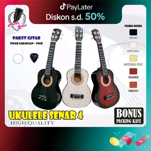 Ukulele Senar 4 Asli Hadiah Kado Kayu - Produk Indonesia Berkualitas Dunia