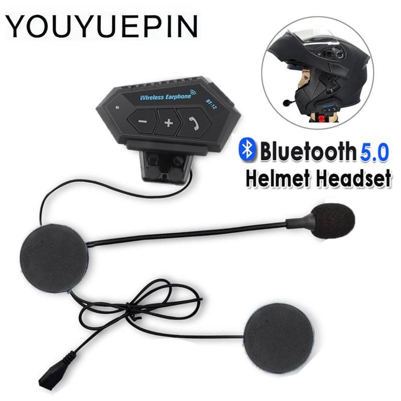 Tai Nghe Mũ Bảo Hiểm Xe Máy Bluetooth 5.0 CSR, Bộ Cuộc Gọi Rảnh Tay Không Dây, Âm Thanh Nổi, Chống Nhiễu, Chống Thấm Nước, Máy Nghe Nhạc, Loa Youyuepin, Năm 2025 T2