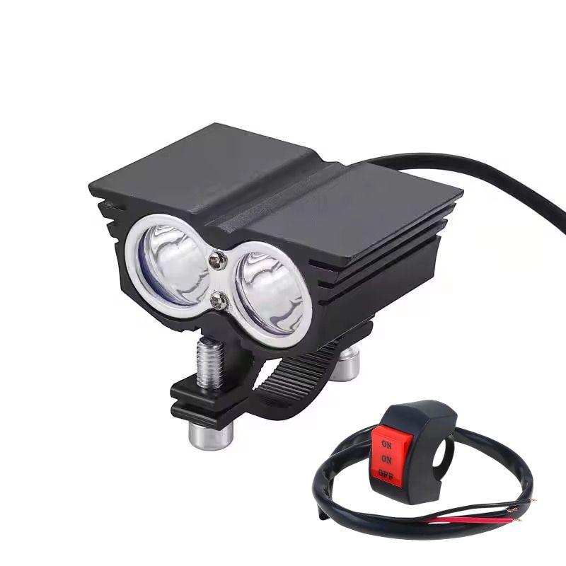 Paket lampu sorot led 3mata Owl + saklar 3mode on off 30watt 12-24volt lampu tembak sorot motor universal 2